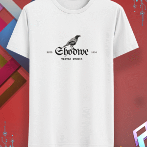 Tattoo Studio Crow T-Shirt: Men's & Women's Unique Graphic Tee
