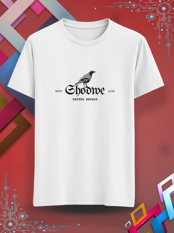 Tattoo Studio Crow T-Shirt: Men's & Women's Unique Graphic Tee