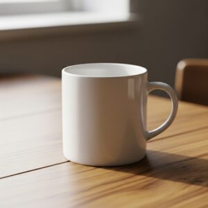 White Ceramic Coffee Mug Collection