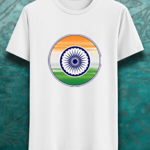 Indian Flag T-Shirt with Ashoka Chakra – Independence Day Special